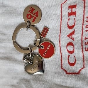 Coach split ring key chain